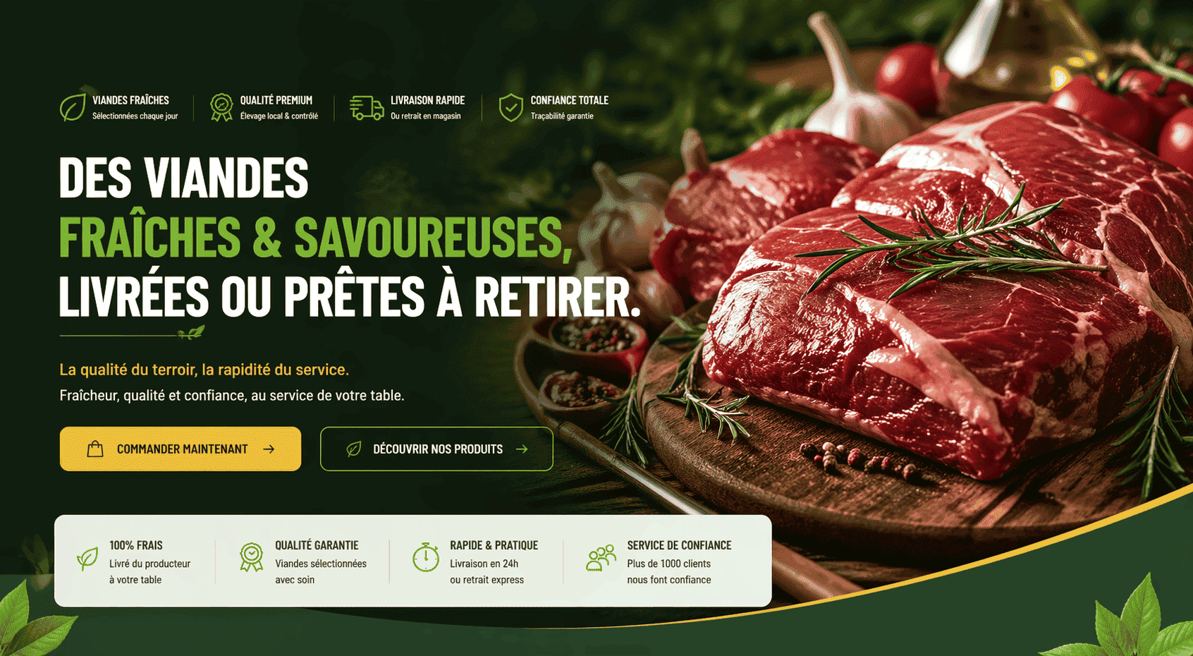 Poulet Royal - Viandes fraîches et savoureuses à Cotonou, Calavi & Parakou