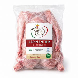 Viande de lapin congelée (Prix par KG)